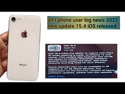 iOS 15.4 Released | what's new ?/ i phone 6/7/8/10/11/12,All user role out successfully.🥳🥳😱😱#shorts