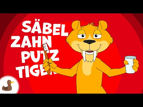 🐯🦷 Säbelzahnputztiger - Kinderlieder zum Mitsingen | Zahnputzlied | JiMi FLuPP | Sing Kinderlieder
