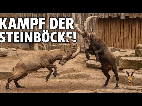 Kampf der Könige – Steinböcke liefern sich ein episches Duell!   (Alpine Ibex Battle)