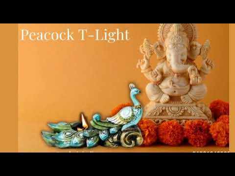 Peacock T Light Candle Stand
