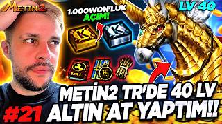 Miniaturka - METİN2 TR'DE 1 SAATTE 40 LV ALTIN AT YAPTIM! 2X HASAR UÇTU! METİN2 TR LUCİFER BÖLÜM 21