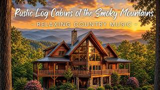 Rustic Log Cabins of the Smoky Mountains | Relaxing Country Music