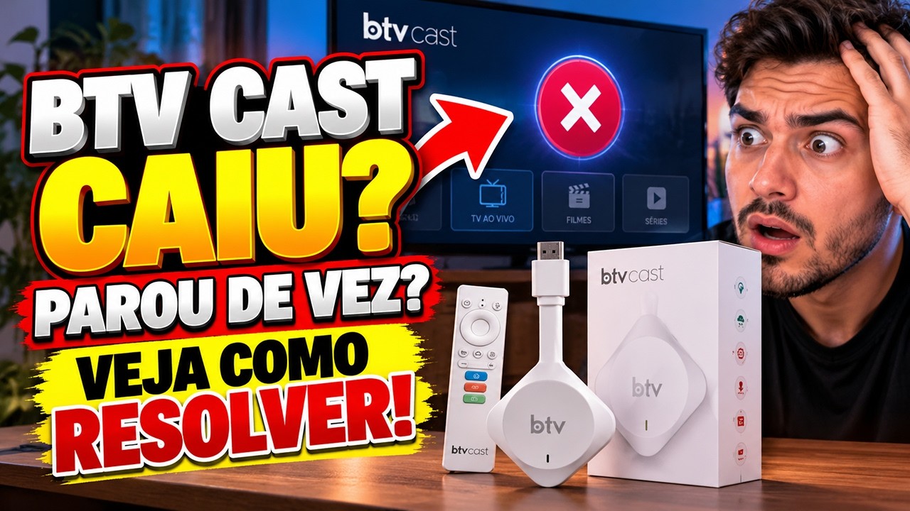BTV CAST PAROU DE FUNCIONAR? 😱 BTV CAST CAIU? VEJA COMO RESOLVER!