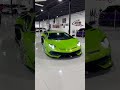 Mean Green Lamborghini Aventador SVJ On The Move