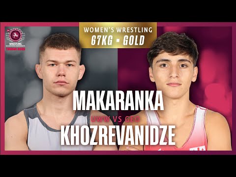Hleb MAKARANKA (UWW) vs. Anri KHOZREVANIDZE (GEO) | U23 EUROPEAN CHAMPIONSHIPS FINALS 2025 | GR 67Kg