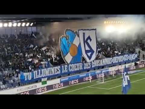 Tifo "KOP SUD LAUSANNE" vs Servette FC
