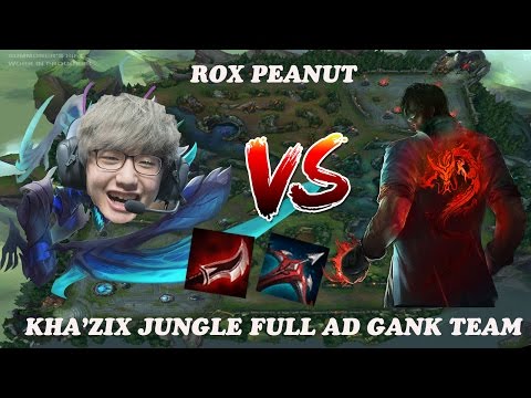 Rox Tiger Peanut Kha’Zix Jungle  Vs Leesin Build Full AD 11 Kills Korean challenger – Patch 6.21