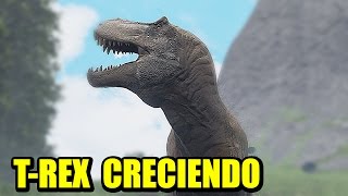 T-REX niño - Actualización THE ISLE - Diferentes edades del T-REX | Gameplay Español