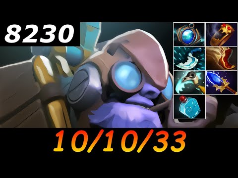 Dota 2 Tinker 8230 MMR 10/10/33 (Kills/Deaths/Assists) Ranked Full Gameplay