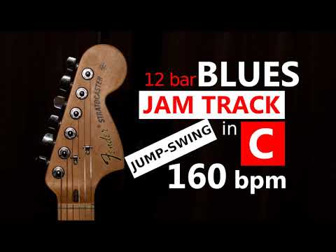 Blues Backing Track in C - Jump Swing (12 bar, 160 bpm)