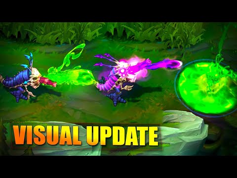 KOG'MAW VFX Visual Update All Skins & Comparison - League of Legends