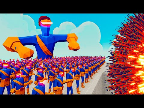 100x CYCLOPS + 1x GIANT vs 3 EVERY GOD   Totally Accurate Battle Simulator TABS