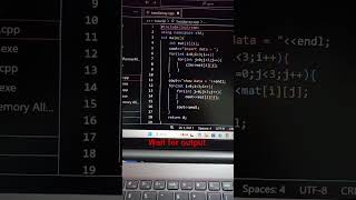 two dimensional array in c++ #coding #cpp