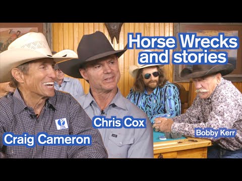 Craig Cameron, Chris Cox, Dale Brisby, and Bobby Kerr talk horse wrecks - Rodeo Time podcast 33
