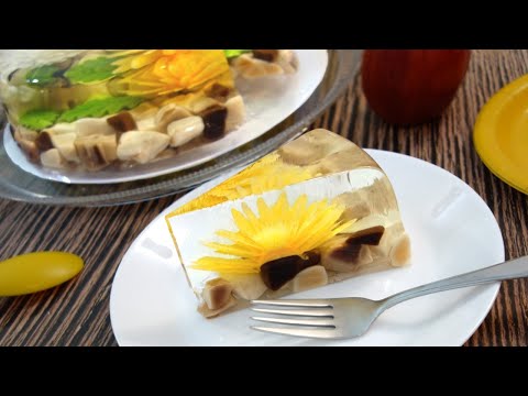 Autumn River Jelly Art Cake - Gelatin Art