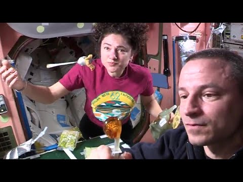 'Space makes eating a lot more fun!' Astronauts explain food prep