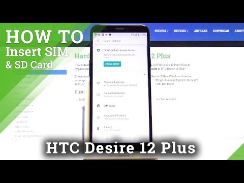 How to Install Sim & SD in HTC Desire 12 Plus – Locate Card Slots