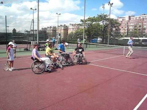Femina Sport_Démo tennis en fauteuil_080511_Clôture de la journée