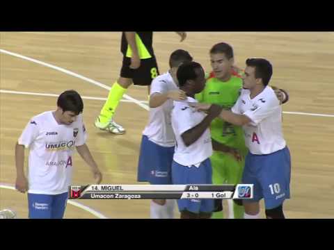 Umacon Zaragoza - Marfil Santa Coloma, LNFS, fútbol sala