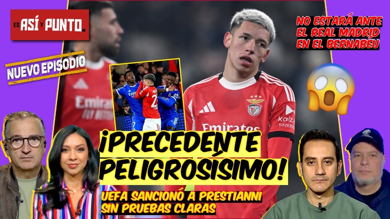 La UEFA se EQUIVOCA al SANCIONAR a PRESTIANNI SIN PRUEBAS, ¿Es porque es el Madrid? | Es Así y Punto