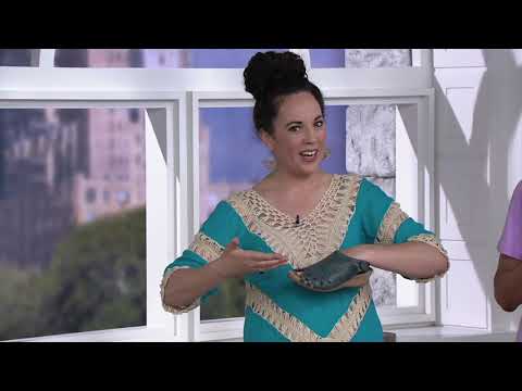 Earth Leather Perforated Wedge Sandals- Pisa Galli on QVC