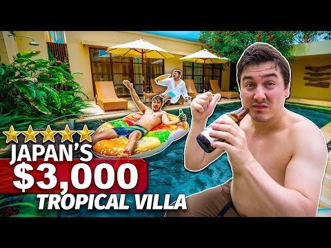 Inside Japan's $3,000 PRIVATE Tropical Villa | Okinawa
