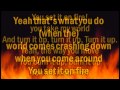 Set it on Fire - My Darkest Days (Lyrics on Screen ...