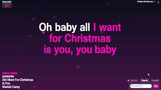 Mariah Carey-All I want for Christmas is you (Karaoke)