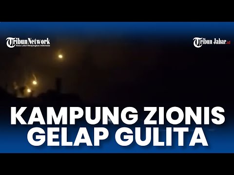 Hizbullah Balas Dendam, Kota-kota Israel Gelap Gulita seusai 'Bermandi' Puluhan Rudal Perlawanan