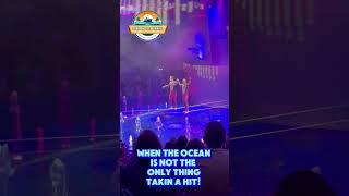 Takin a hit #torque #diazondecktravel #royalcaribbean #staroftheseas #cruiseship #cruiseshow