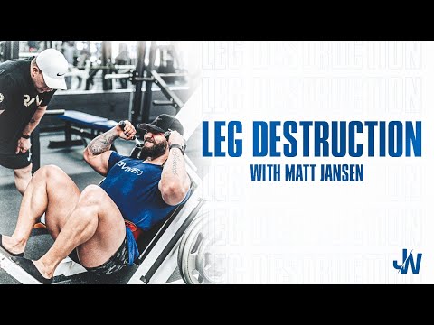 LEG DESTRUCTION WITH OLYMPIAN COACH MATT JANSEN - Road To Pro: Episode #1