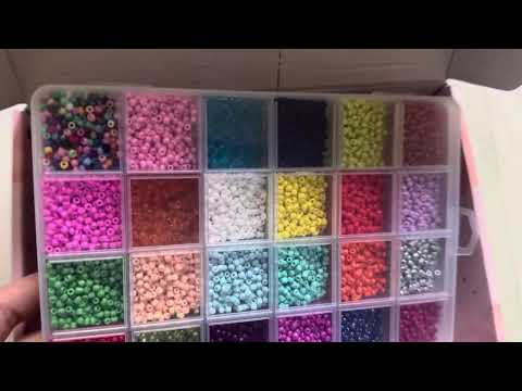 Набор бисера для плетения браслетов из бисера в подарочной коробке с буквами бисер набор подарок девочке - фото 2 - id-p2442477518