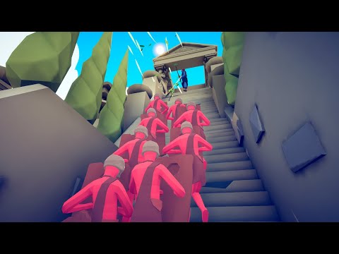 ARTEMIS vs 100x EVERY UNIT (Battle of the Stairs) 🏹🏹🏹 | Totally Accurate Battle Simulator TABS