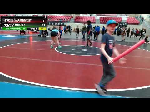 150 Lbs Round 3 - Lindsey Faulkenberry, Smoky Mountain Youth Wrestling Vs Makayla Hinchey, ET Wres