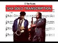 C JAM BLUES - Dexter Gordon - Sax Solo Transcription