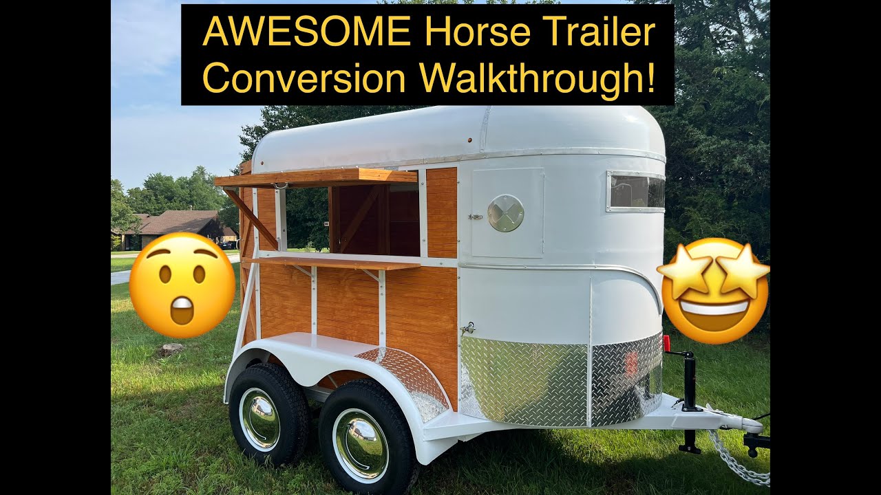 AWESOME horse trailer conversion walkthrough!