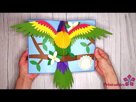 Parrot Pop-up Card Tutorial