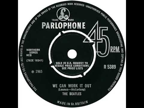 UK New Entry 1965 (315a) The Beatles - We Can Work It Out