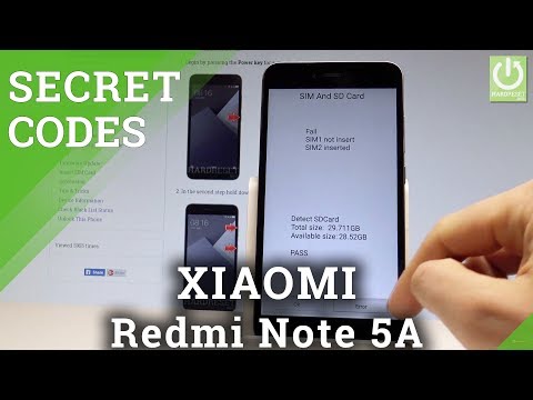 XIAOMI Redmi Note 5A SECRET CODES / Hidden Mode