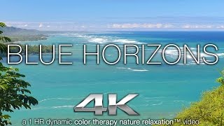 BLUE HORIZONS in 4K | Nature Relaxation™ Color Therapy Healing Music Video