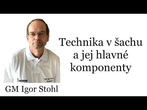 GM Igor Stohl - Technika v šachu a jej hlavné komponenty