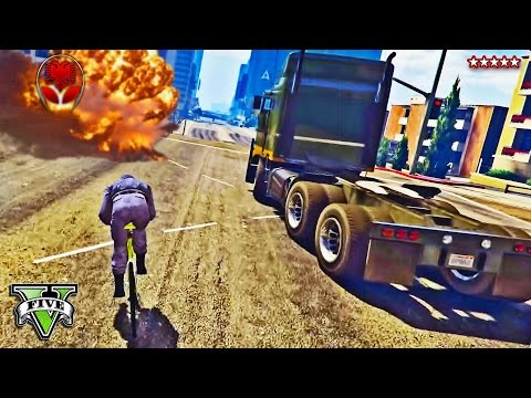 GTA 5 SHQIP - Me Biciklla vs Kamioni !! - SHQIPGaming