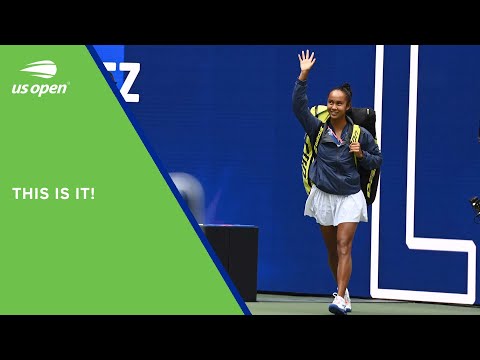 Leylah Fernandez and Emma Raducanu Walk Out | 2021 US Open Final