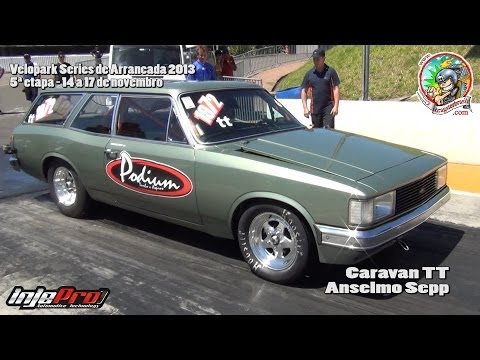 Caravan Turbo - Anselmo Sepp - 0 a 250km/h em 8.865s - 5ª etapa Arrancada Velopark 2013