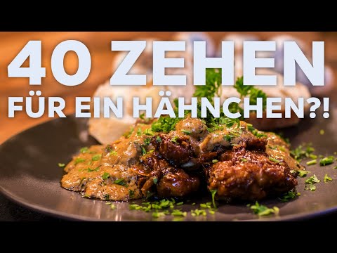 40-Zehen-Hähnchen bei Johann Lafer