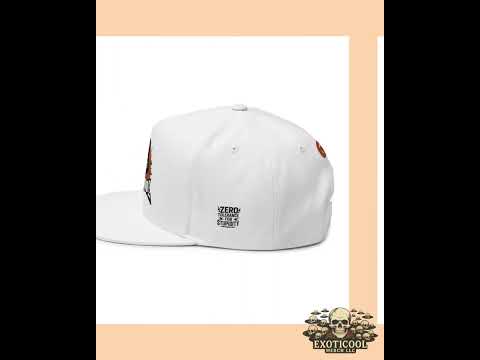 Flat Bill Cap - Alien Soldier Exoticool Brand Logo 66 Embroidered Hat