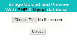 How to upload image to MySQL database and display it using php