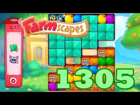 Farmscapes Level 1305 HD Gameplay Walkthrough | 3 - match game | android | ios | pc | GameGo Game