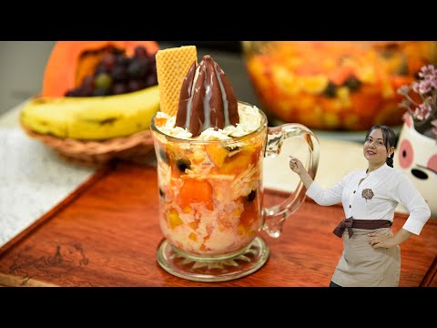 Cómo hacer salpicón con helado al estilo colombiano/La mejor receta de salpicón con helado