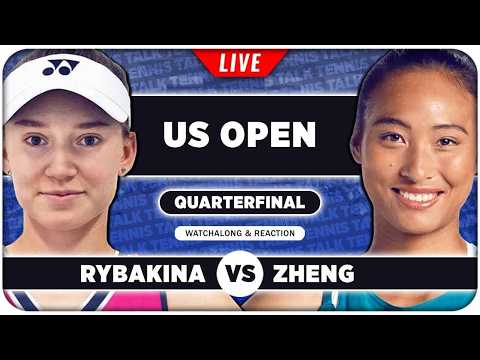 RYBAKINA vs ZHENG • US Open 2026 QF • LIVE Tennis Watchalong